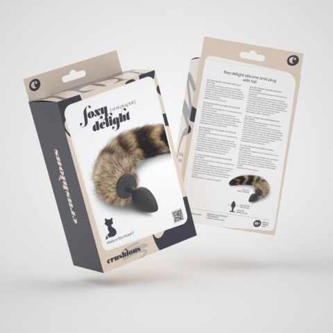 FOXY DELIGHT SILICONE ANAL PLUG WITH TAIL CRUSHIOUS Crushious