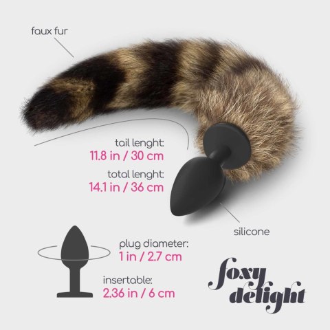FOXY DELIGHT SILICONE ANAL PLUG WITH TAIL CRUSHIOUS Crushious