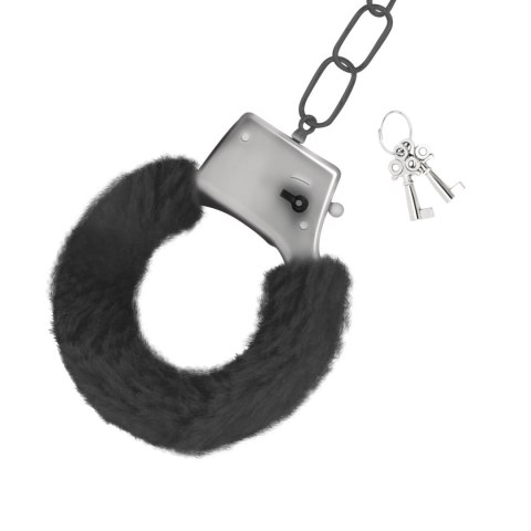LOVE CUFFS FURRY HANDCUFFS CRUSHIOUS BLACK Crushious