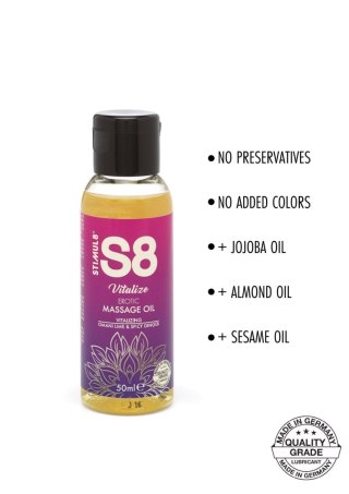 Olej do masażu Stimul8 S8 Omani Lime Spicy Ginger 50ml Stimul8 S8