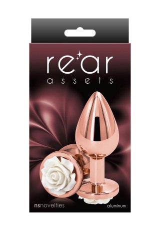 Rose Buttplug Medium White SCALA