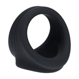 Silicone Cock and Ball Harness - Black SHOTS