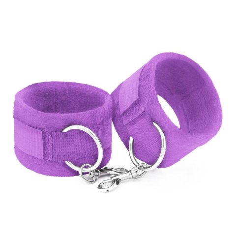 TOUGH LOVE VELCRO HANDCUFFS WITH EXTRA 40CM CHAIN CRUSHIOUS PURPLE Crushious - Lunyvan S.L.