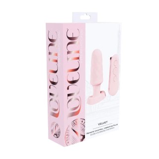 Velvet - Remote Control Vibrating Plug - Pink SHOTS