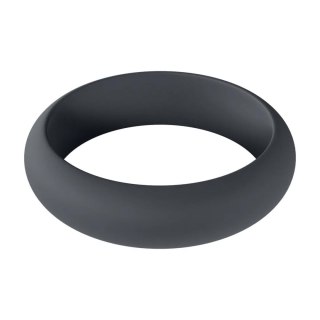 Wide O Silicone Cockring - XL - 50mm - Black SHOTS