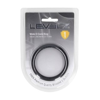 Wide O Silicone Cockring - XXL - 55mm - Black SHOTS