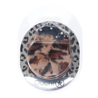 Heavy-duty Fluffy Handcuffs - Leopard Ouch!