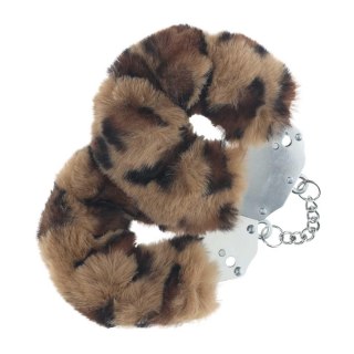 Heavy-duty Fluffy Handcuffs - Leopard SHOTS