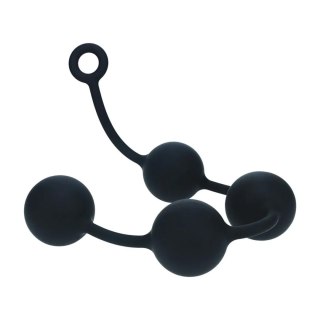Kulki analne silikonowe Levelz XXL 6 cm czarny Levelz