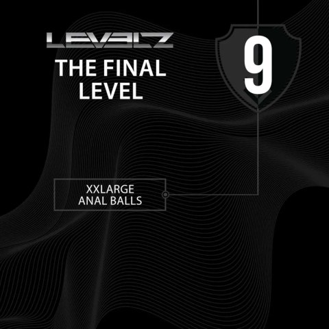 Kulki analne silikonowe Levelz XXL 6 cm czarny Levelz