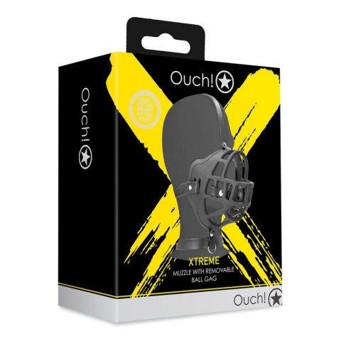 Muzzle with Removable Ball Gag - Black SHOTS