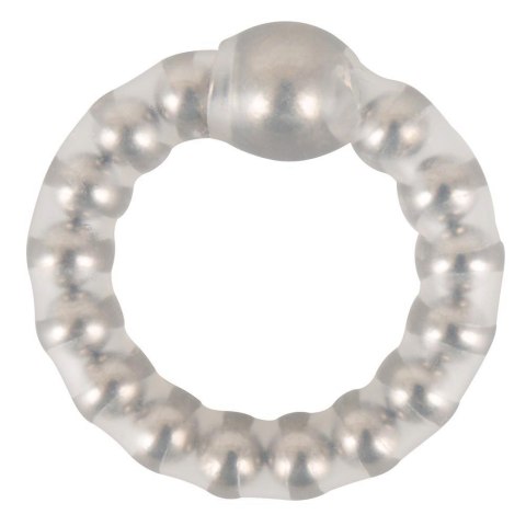 Pierścień erekcyjny silikonowy NMC Maximum Metal Ring z kulkami 2 5 cm NMC