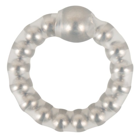 Pierścień erekcyjny silikonowy NMC Maximum Metal Ring z kulkami 2 5 cm NMC