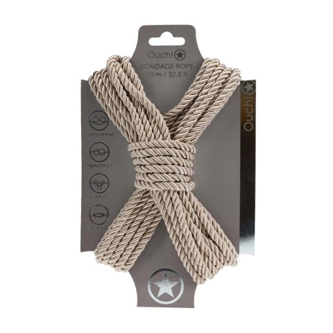 Polyester Bondage Rope - 32.8 ft / 10 m - Gold SHOTS