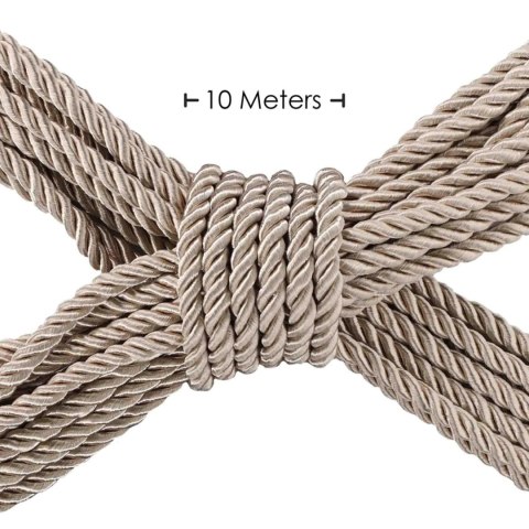 Polyester Bondage Rope - 32.8 ft / 10 m - Gold SHOTS