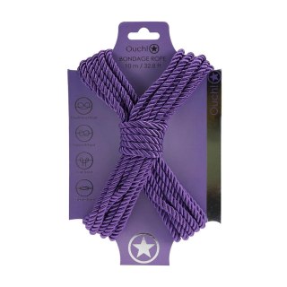 Polyester Bondage Rope - 32.8 ft / 10 m - Purple SHOTS