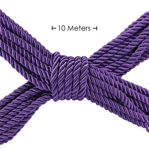 Polyester Bondage Rope - 32.8 ft / 10 m - Purple SHOTS