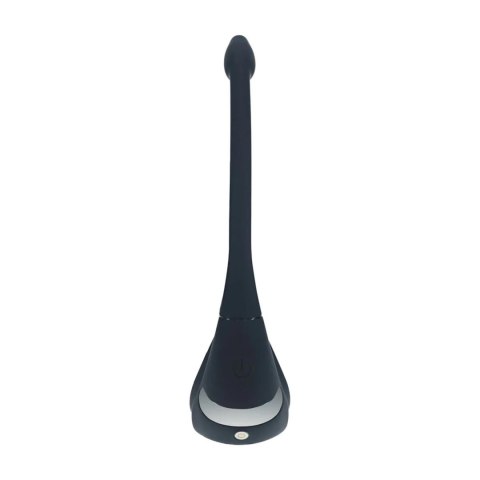 Remote Control Vibrating Silicone Tri O Cockring with Prostate Stimulator - Black Levelz