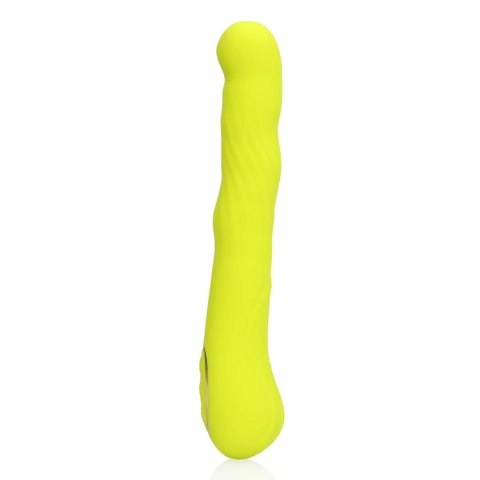 Wibrator punktu G Loveline z ruchomą końcówką limonkowy 24 cm Loveline