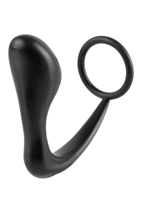 ANAL FANTASY COLLECTION ASS-GASM COCKRING PLUG BLACK TONGA