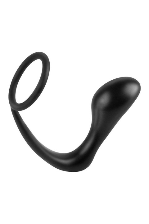 ANAL FANTASY COLLECTION ASS-GASM COCKRING PLUG BLACK TONGA