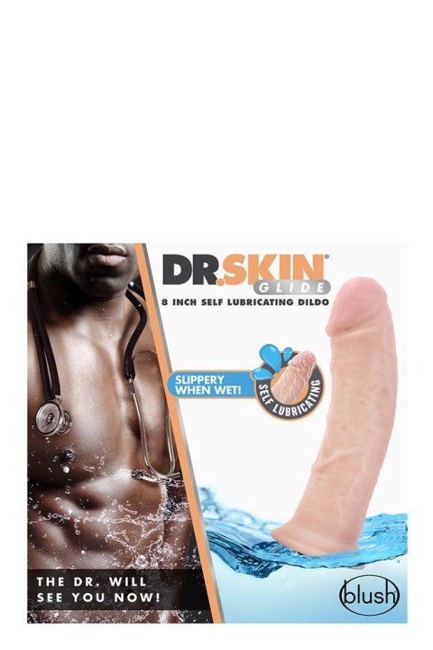 DR. SKIN 8INCH SELF LUBRICATING DILDO TONGA
