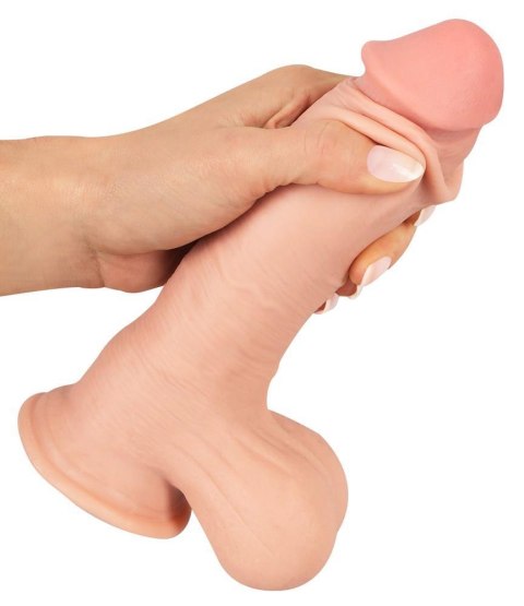 Dildo realistyczne Nature Skin z ruchomą skórą 19,9 cm TPE Nature Skin