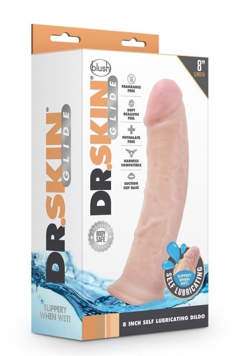Dildo samonawilżające Blush Dr Skin 20 cm TPE Blush