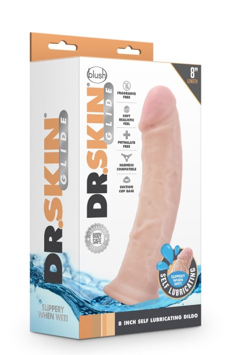 Dildo samonawilżające Blush Dr Skin 20 cm TPE Blush