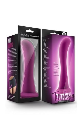 Dildo silikonowe zakrzywione Blush Temptasia Bellatrix śliwkowe 15 cm Blush