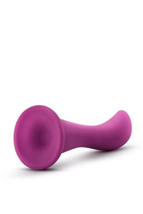 Dildo silikonowe zakrzywione Blush Temptasia Bellatrix śliwkowe 15 cm Blush