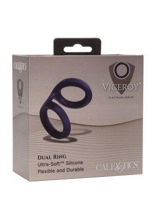 Pierścień erekcyjny Viceroy Dual Ring silikonowy niebieski CalExotics