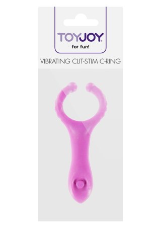 Pierścień wibrujący ToyJoy fioletowy 10 cm TOYJOY