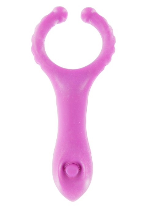 Pierścień wibrujący ToyJoy fioletowy 10 cm TOYJOY