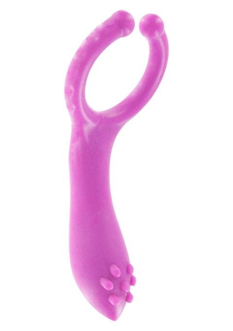 Pierścień wibrujący ToyJoy fioletowy 10 cm TOYJOY