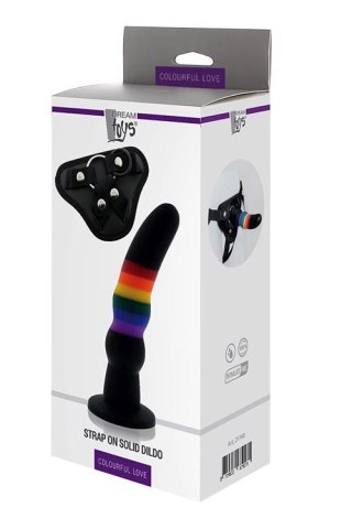 Strap on silikonowy kolorowy Dream Toys 17 cm Dream Toys