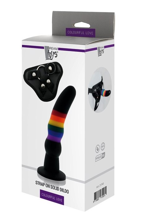 Strap on silikonowy kolorowy Dream Toys 17 cm Dream Toys