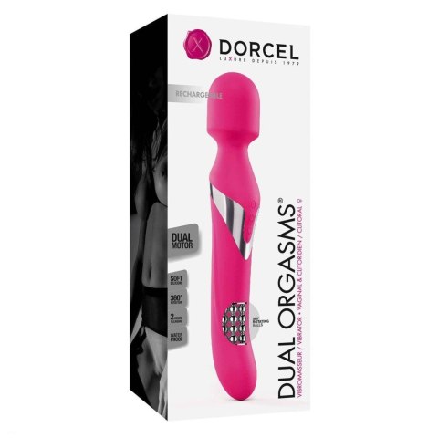 Wibrator dwustronny Dorcel Dual Orgasms magenta USB Dorcel