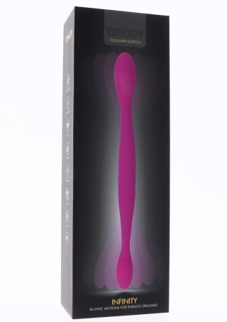 Wibrator podwójny Infinity ToyJoy silikonowy różowy USB 37 cm TOYJOY