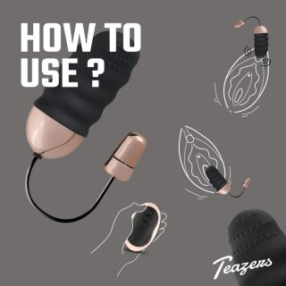 Teazers Ribbed Vibrating Egg With Remote Control ONE-DC B.V.