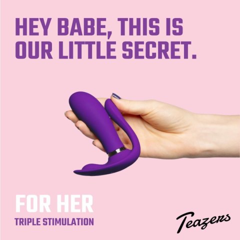 Wibrator punktu G Teazers Purple Pleaser fioletowy z pilotem Teazers