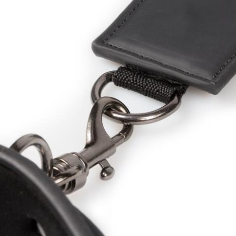 Zestaw uprzęży z kajdankami EasyToys czarny ze skóry syntetycznej Easytoys