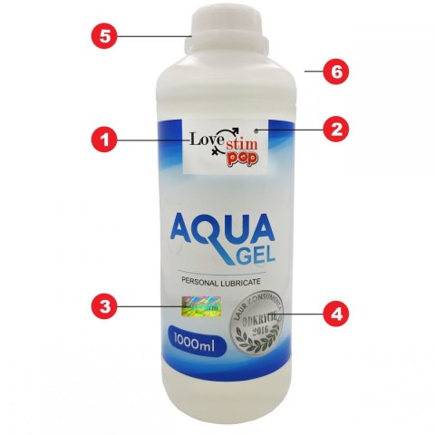 Aqua Gel 1000ml lubrykant intymny uniwersalny LoveStim