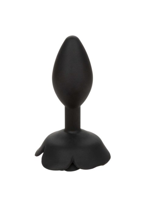 Large Rose Anal Plug Black SCALA