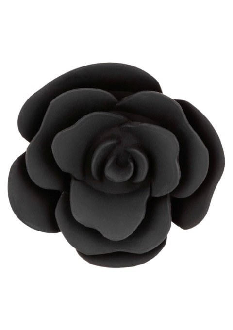 Large Rose Anal Plug Black SCALA
