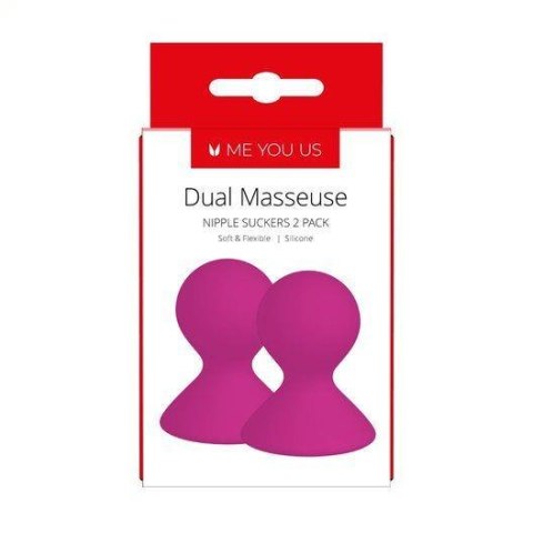 Pompka- Me You Us Dual Masseuse Silicone Nipple Suckers 2 Pack Purple ABS - Intimate Distribution (dystrybutor)