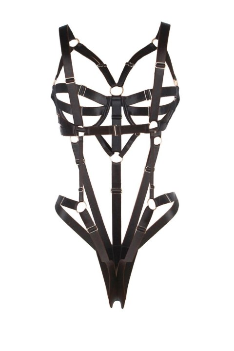 Regulowany body harness Paris Hollywood czarny Paris Hollywood