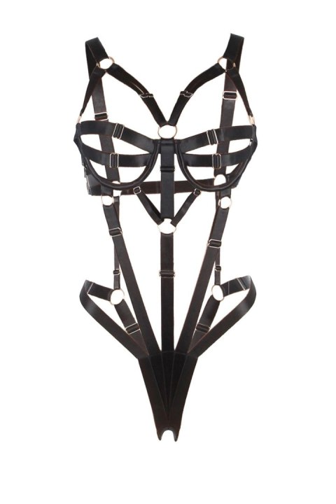 Regulowany body harness Paris Hollywood czarny Paris Hollywood