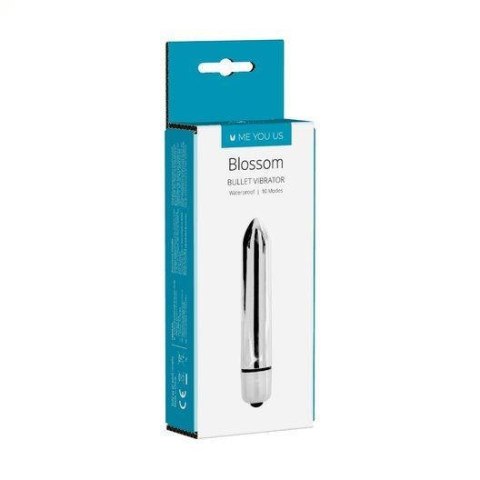 Wibrator- Me You Us Blossom 10 Mode Bullet Vibrator Silver ABS - Intimate Distribution (dystrybutor)