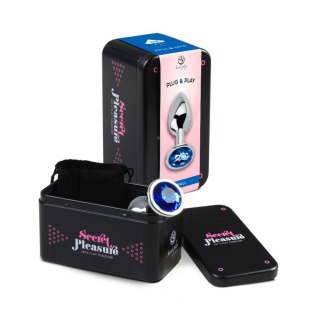 BLUE JEWELLED METAL BUTT PLUG S Secret Play - FEMARVI S.L.